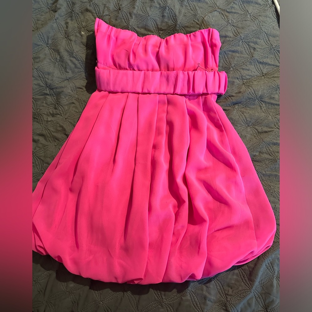 Pink mini dress